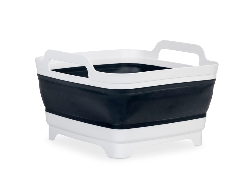 Evier pliable avec bonde de vidage